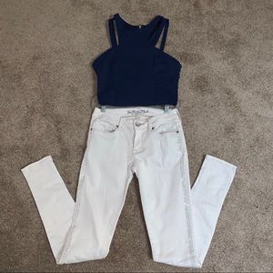 Custom PAC SUN Skinny Jeans + ANGL Crop Top Bundle